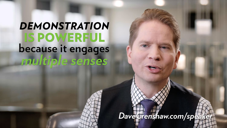 Why demonstration is a powerful training tool
