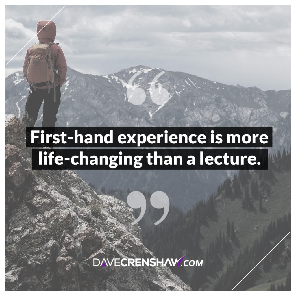 first-hand experience