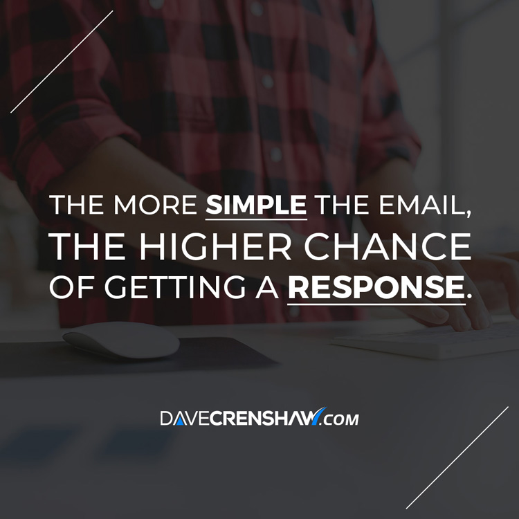 A simple email increases the odds of getting a response