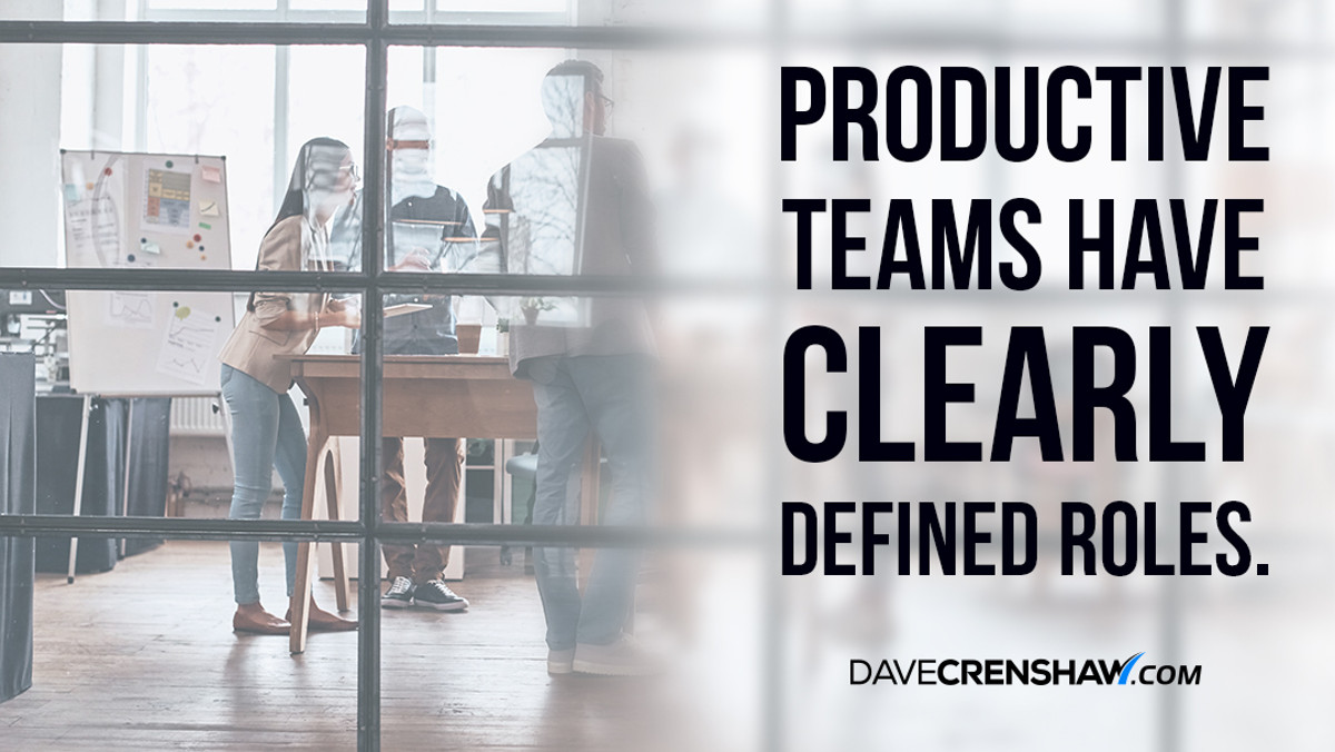 Productive teams have clearly defined roles